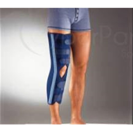 LIGAFLEX IMMO 20 ° Knee brace immobilization in flexion long. navy blue and sky blue, size 3 - unit