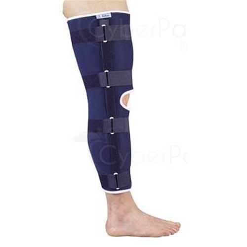 GIBORTHO KNEE BRACE, Knee brace Standard preformed for immobilization in  extension. black, size 5, very adult, short - unit