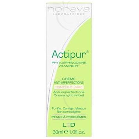 ACTIPUR CRÈME ANTIIMPERFECTIONS, Crème teintée antiimperfection, teinte claire. - tube 30 ml
