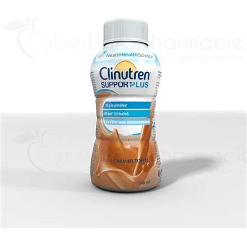 Clinutren SUPPORT PLUS, Dietary food for special medical purposes, caramel toffee. - 4 x 300 ml