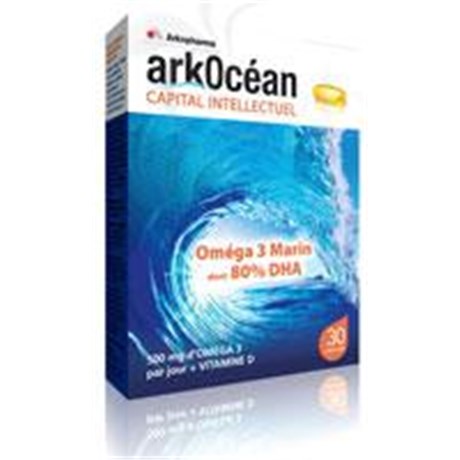 ARKOCÉAN OMÉGA 3 MARIN, Capsule, complément alimentaire riche en oméga 3 marin. - bt 30