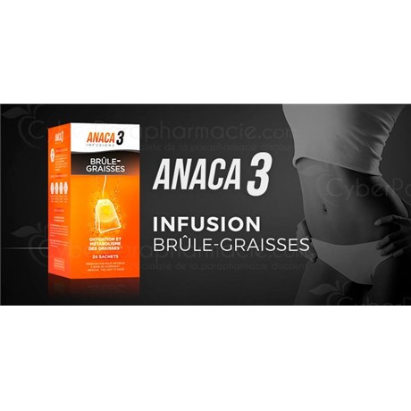 Anaca 3 Infusion Brûle Graisses 24 Sachets