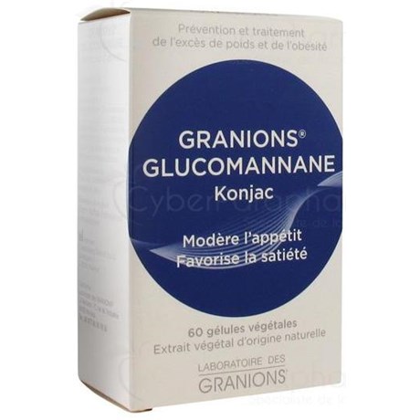 GRANIONS GLUCOMANNANE 60 gélules