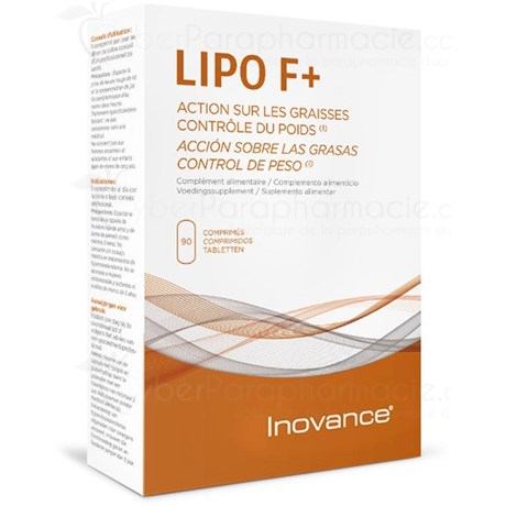 LIPO F +, Action minceur – Perte de poids dynamisée, 90 comprimés