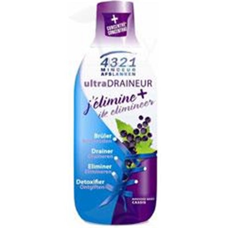 Q4321 MINCEUR ULTRADRAINEUR CASSIS, Solution buvable, complément alimentaire à visée minceur. - fl 280 ml