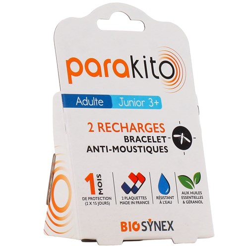 RECHARGES FOR X2 MOSQUITO REPELLENT BRACELET 30 DAYS OF PROTECTION BY PARA KITO