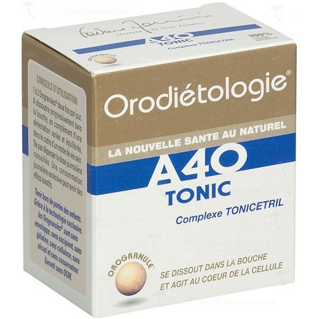 A40 TONIC, Orogranule, complément alimentaire dynamisant et tonique. - bt 40