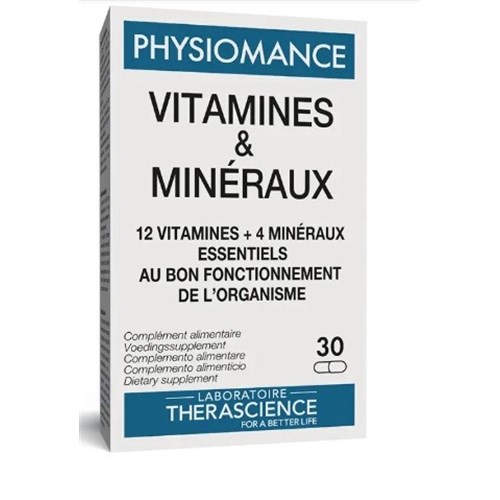 PHYSIOMANCE VITAMINES & MINÉRAUX 30 gélules Therascience