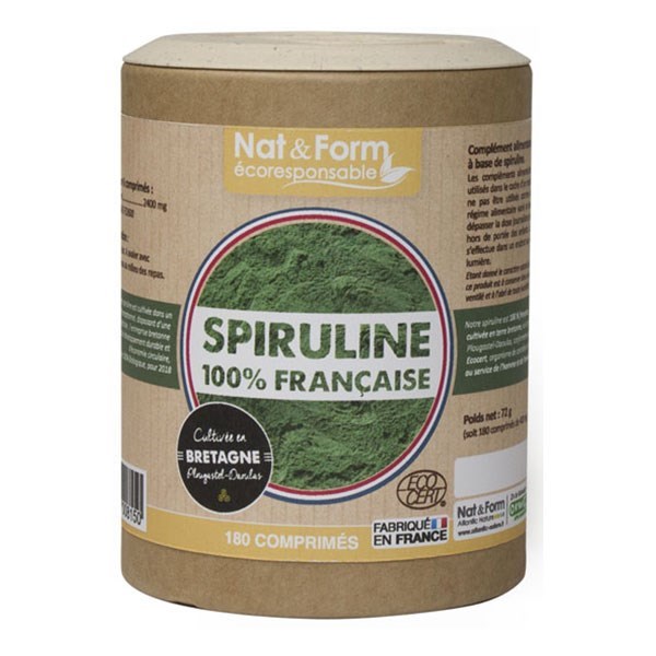 Spiruline Bio France - Fatigue, Immunité, Antioxydant - Naturist Plantes