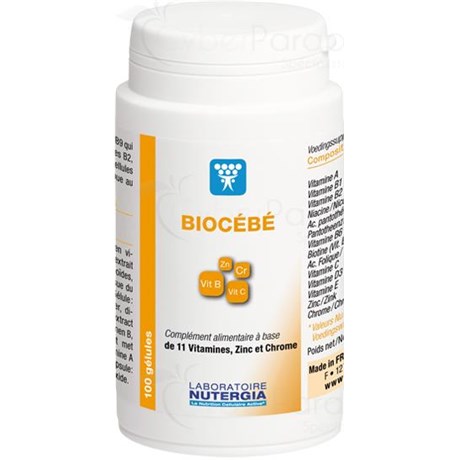 BIOCÉBÉ Capsule dietary supplement of vitamins and essential nutrients. - Pot 300