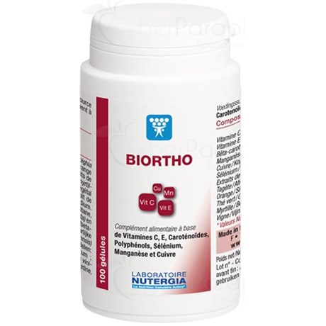 BIORTHO Capsule nutritional supplement antioxidant. - Bt 300