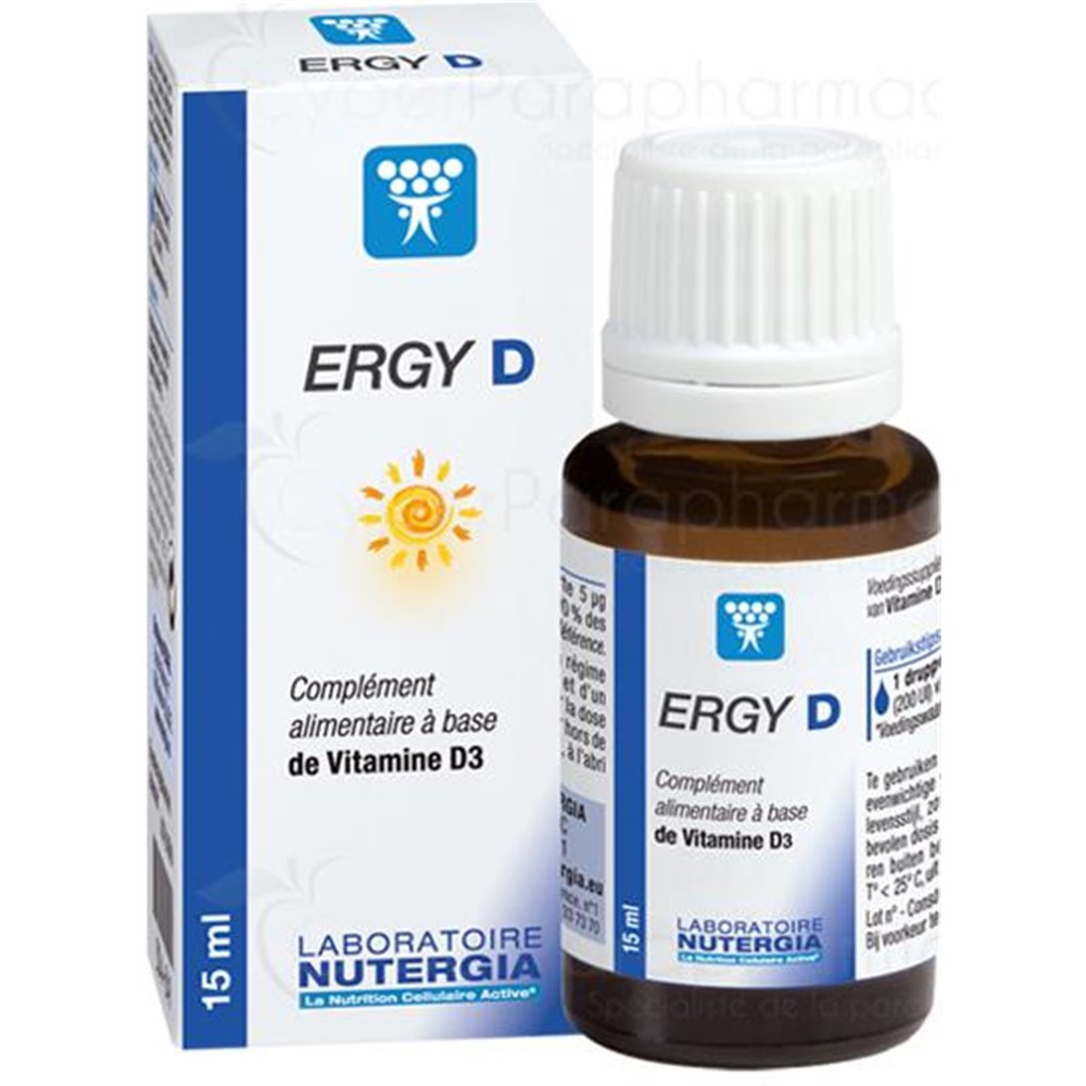 Ergy D Nutergia : les compléments alimentaires à la vitamine D