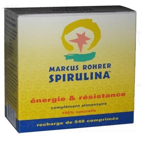 Marcus Rohrer Spirulina Spiruline recharge - 540 comprimés