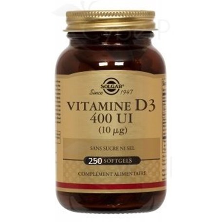 VITAMINE D3 400 UI 250 Softgels