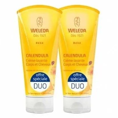 Weleda Duo Crème lavante Corps et Cheveux au Calendula (2 x 200ml)