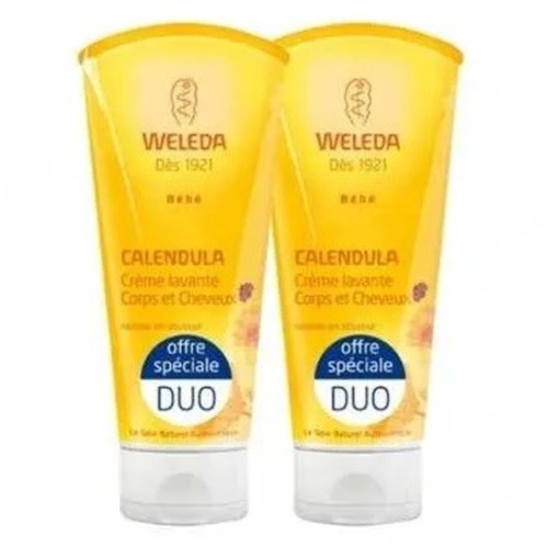 Weleda Duo Crème lavante Corps et Cheveux au Calendula (2 x 200ml)