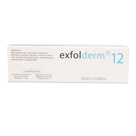 EXFOLDERM 12 Crème dermatologique à 12 % d'acide glycolique, tube 30 ml