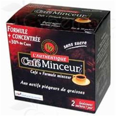 NATURAL SCIENTIFIC CAFÉ MINCEUR, Café soluble instantané, complément alimentaire à visée minceur. - sachet 20