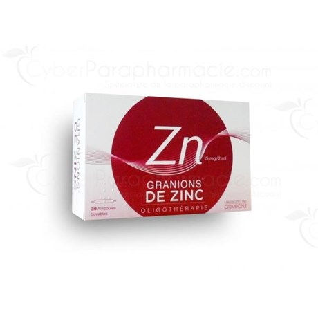 GRANIONS ZINC 30 vials