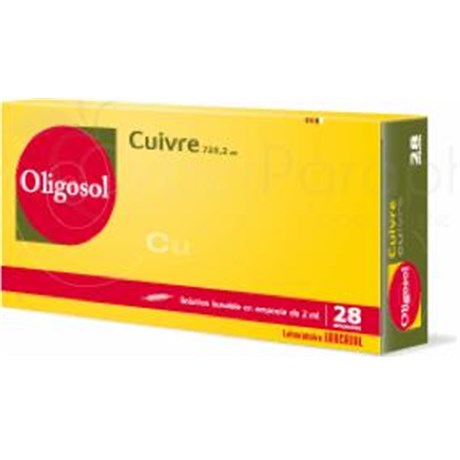 OLIGOSOL COPPER 28 ampoules