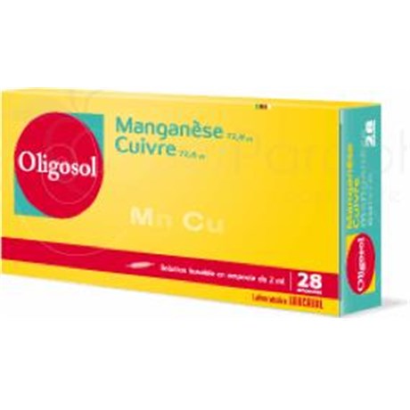 OLIGOSOL MANGANESE COPPER 28 vials