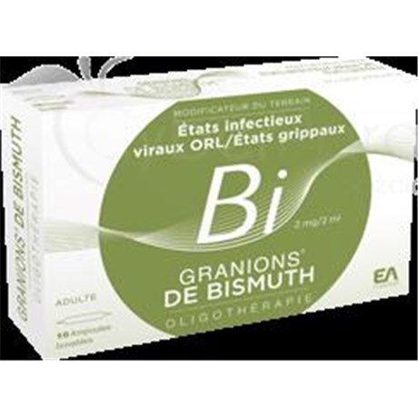 GRANIONS BISMUTH 10 ampoules