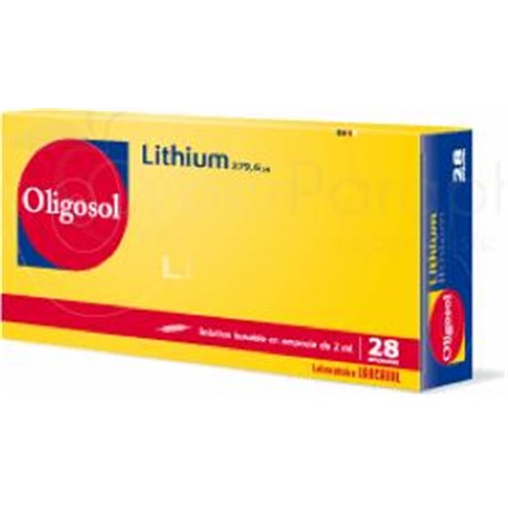 OLIGOSOL LITHIUM 28 ampoules