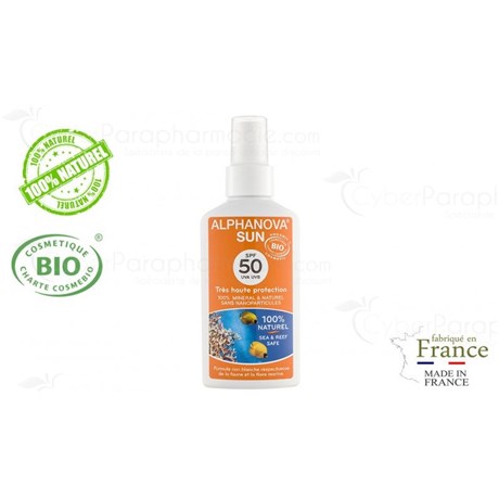 Baby Bio, SUN SPRAY WATERPROOF, high protection SPF 50 100% mineral, 125gr