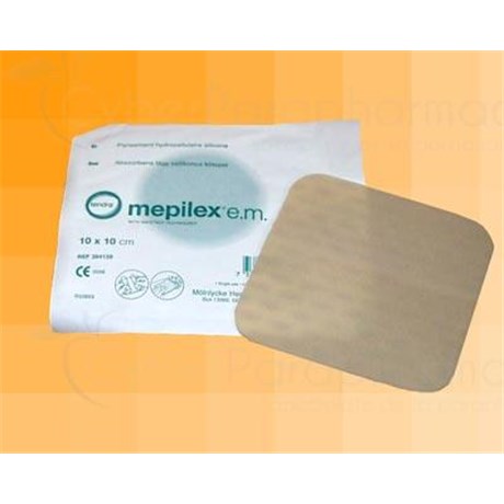 MEPILEX EM, Pansement hydrocellulaire, découpable, stérile. 17,5 cm x 17,5 cm - bt 10