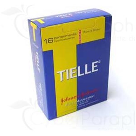 TIELLE, Pansement hydrocellulaire à bords adhésifs pour plaie exsudative. 15 cm x 20 cm - bt 10