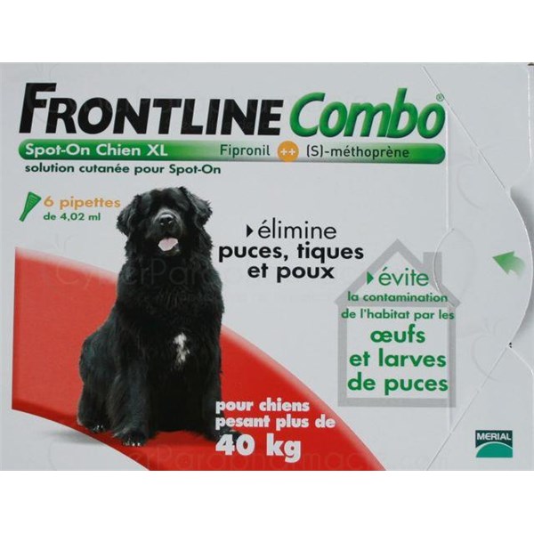 FRONTLINE COMBO DOG XL 40 60 kg SPOT ON 6 spot on