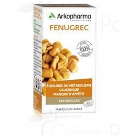 ARKOGÉLULES FENUGREC, Gélule, complément alimentaire à base de fenugrec. - bt 45