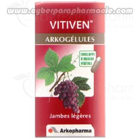 Arkogélules VITIVEN Vigne rouge Jambes lourdes 150 gélules