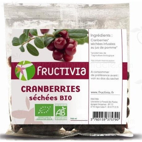 Cranberries entières sechées BIO 200 g