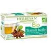 HERBESAN INFUSION BIO TRANSIT FACILE N° 2, Mélange de plantes pour tisane, infusette. - bt 20