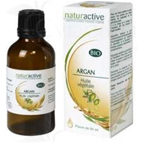 NATURACTIVE BIO HUILE VÉGÉTALE ARGAN, Huile végétale d'argan. - fl 50 ml