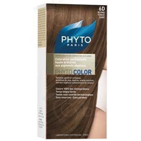 PHYTO COLOR, Crème capillaire coloration permanente aux pigments végétaux. blond, n° 7 - étui