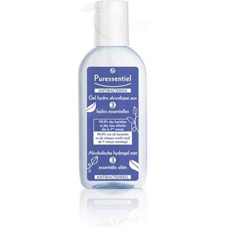 PURESSENTIEL ANTIBACTÉRIEN, Gel hydroalcoolique aux 3 huiles essentielles. - fl 80 ml