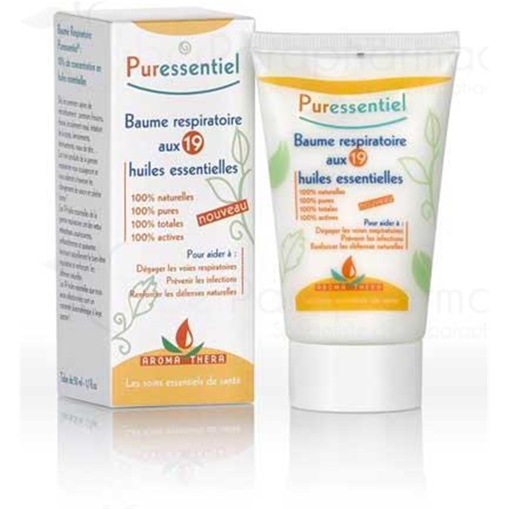 PURESSENTIEL BAUME RESPIRATOIRE, Baume Respiratoire Aux 19 Huiles ...