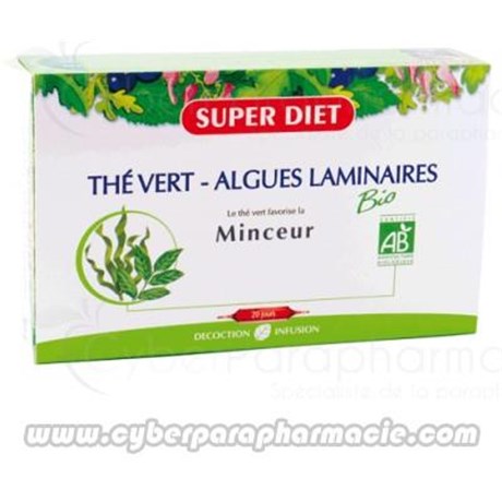 THE VERT ALGUES LAMINAIRES Minceur 20 ampoules
