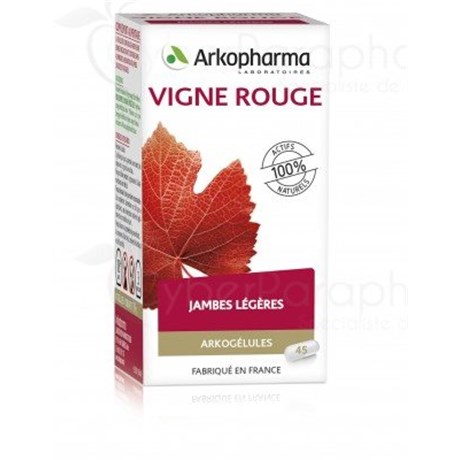 Arkogélules Red wine Painful legs 45 capsules