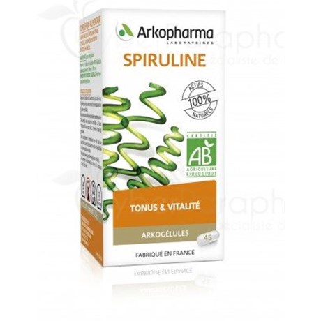 Arkogélules SPIRULINE Lack of power 45 capsules