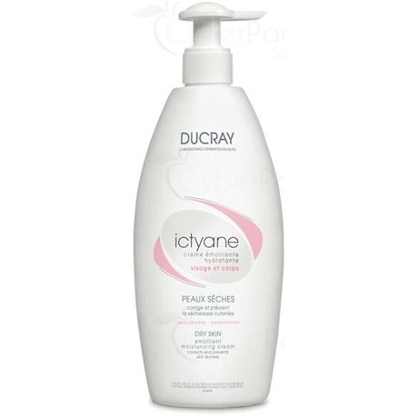 MOISTURIZING CREAM ICTYANE EMOLLIENTE, high emollient cream hydration. - 500 ml fl