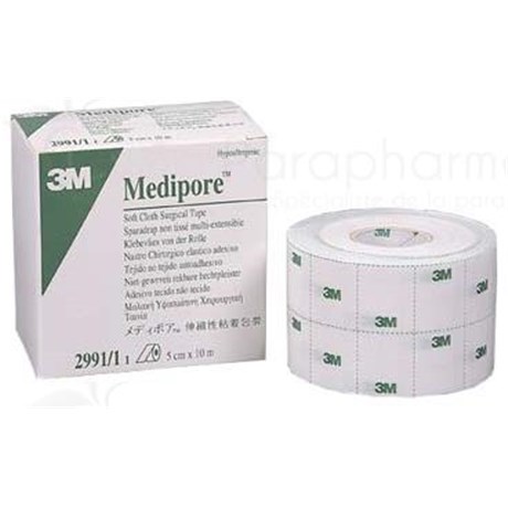 Medipore, Plaster multiextensible, pre-cut, non-woven hypoallergenic. 9,14 m x 10 cm roll (ref. 2968 / P) - unit