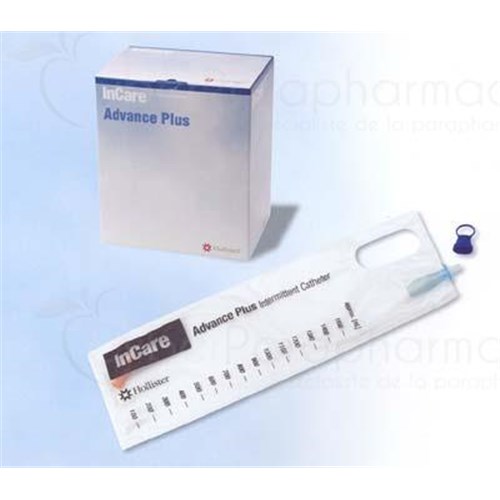 ADVANCE PLUS Set intermittent catheterization pre-lubricated, Nélaton type for men. CH 08 code blue (ref. 94084) - bt 30