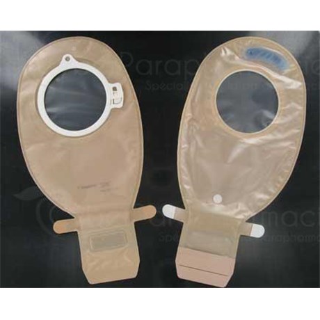 CLICK SenSura MAXI POCKET OPEN open drainable pouch, 2 system parts transparent. ring diameter 40 mm (ref. 103840) - bt 50