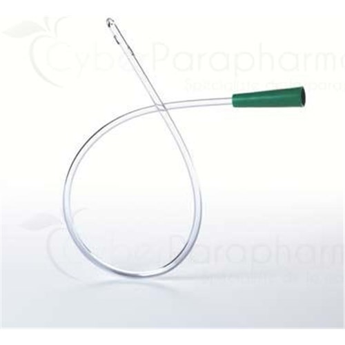 SELF, CATH - Bladder catheter, Nélaton type right for men. CH 12, white cup (ref. 504520) - bt 10