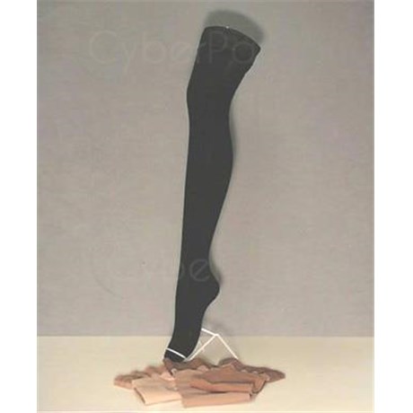 RADIANT February 92 COTTON, Bas medical thigh restraint slip Class 2 foot closed. black, medium size 1 - pair