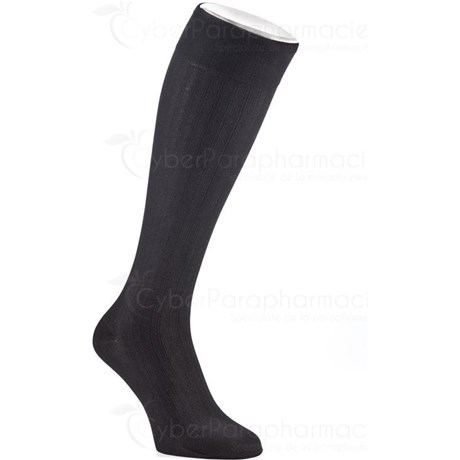 RADIANTE 2 STYL'COTON FINE JARFIX, Bas jarret médical de compression classe 2, pour homme. anthracite, court, taille 1 - paire