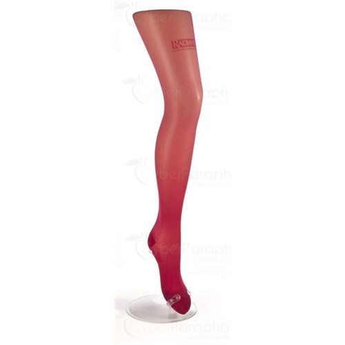 RADIANTE 2 VOILE INVISIBLE, Bas cuisse médical de compression antiglisse, classe 2 pour femme. bronzé, court, taille 1 - paire